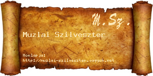 Muzlai Szilveszter névjegykártya